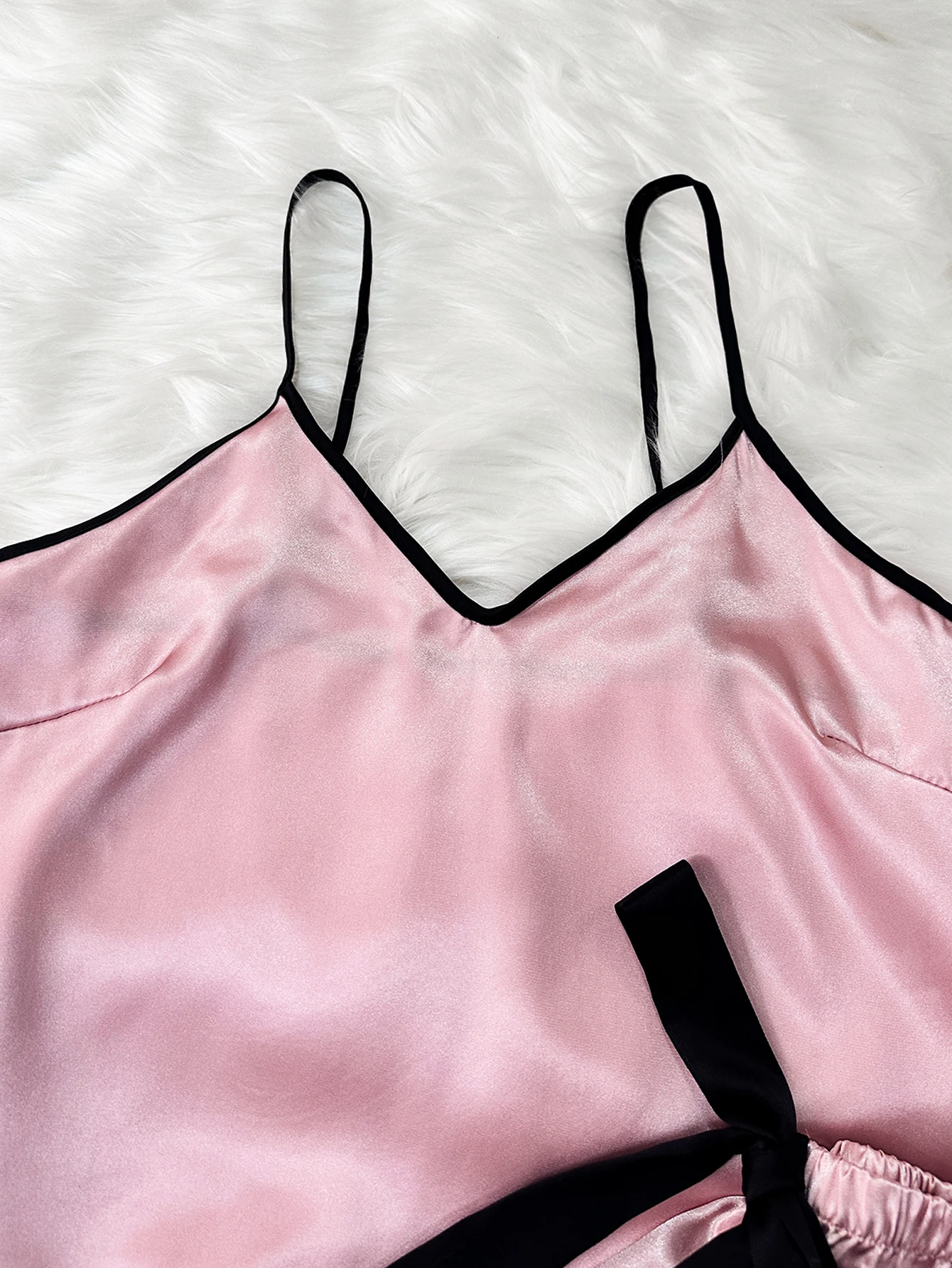 New Satin Ice Silk Women's Pajamas Two-piece Set Breathable Sexy Satin Sleeveless Top Long Pants Women's Pajamas