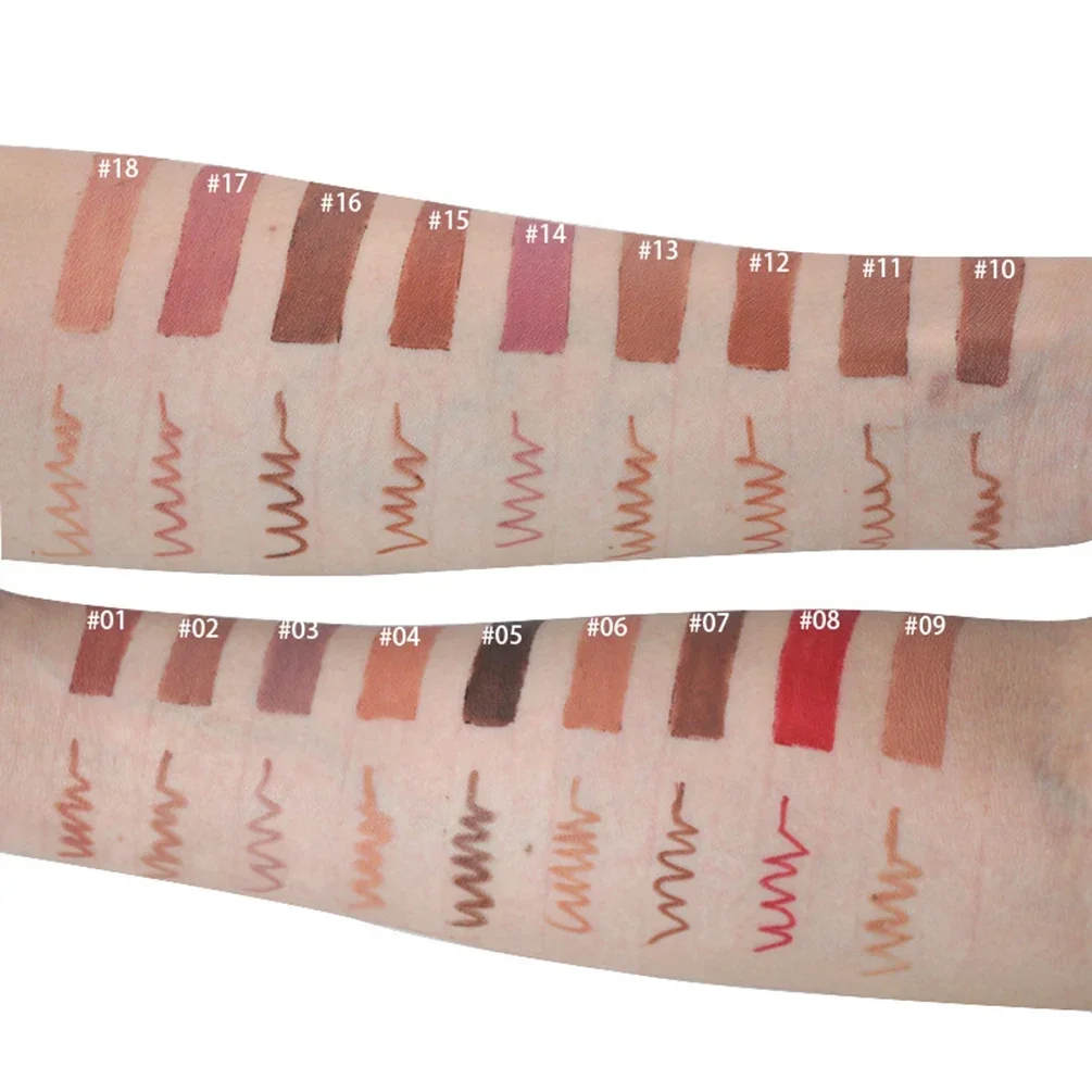 Brown Lip Liner Pencil Private Label Custom Bulk Lipliner Lips Cosmetics Cosmeticos Makeup 4