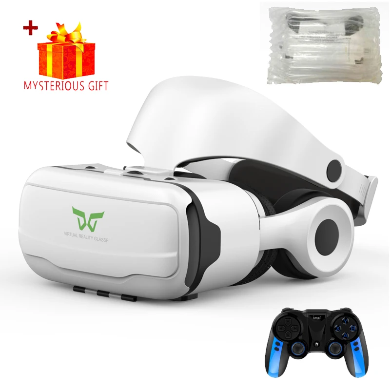 Shinecon VR Glasses Headset 3D Virtual Reality Device Helmet Viar Goggle Lenses For Smartphone Smart Cell Phone Realidade Viewer 