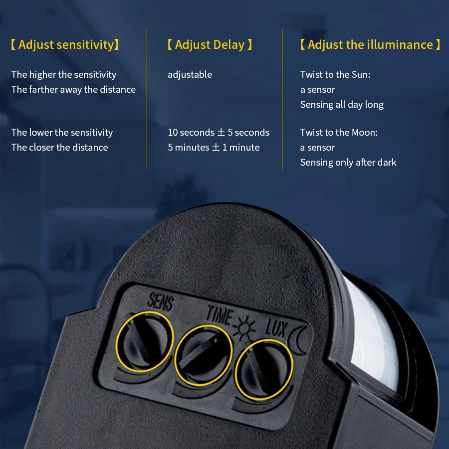 12V PIR Motion Sensor Switch 110-240V Automatic Infrared Human Body Induction Detector Timer for Household Indoor Light Sensor motion sensor pir motion sensor pir sensor switch motion sensor switch