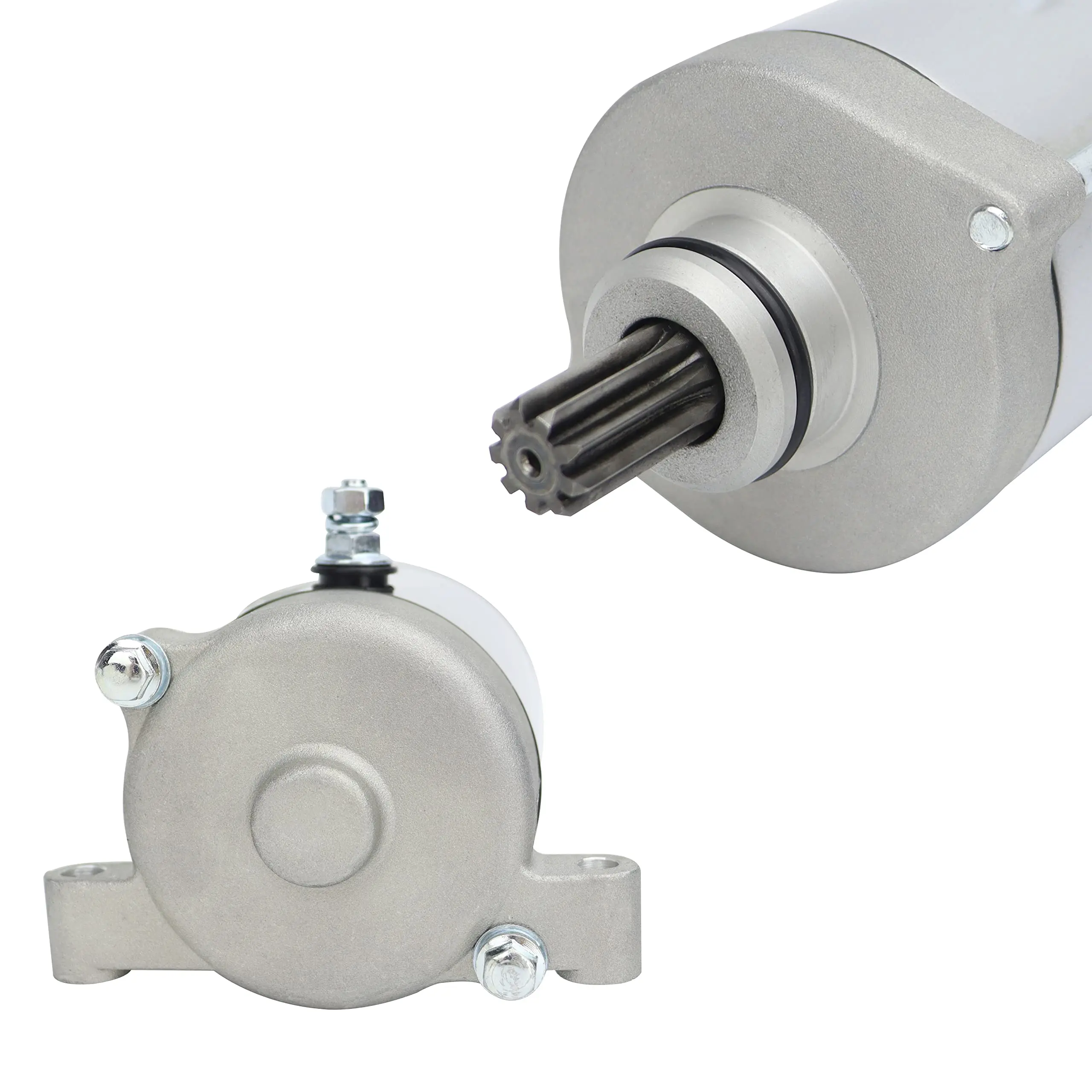 2 PCS Starter Motor & Bendix For Yamaha Grizzly 600 YFM600 595cc Engine OEM: 4WV-15650-02-00 4WV-15570-01-00 Moto Accessories