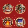 DIY Christmas Casa Wooden Doll Houses Miniature Building Kits with Furniture USB Power Sound Dollhouse for Adults Birthday Gifts 4