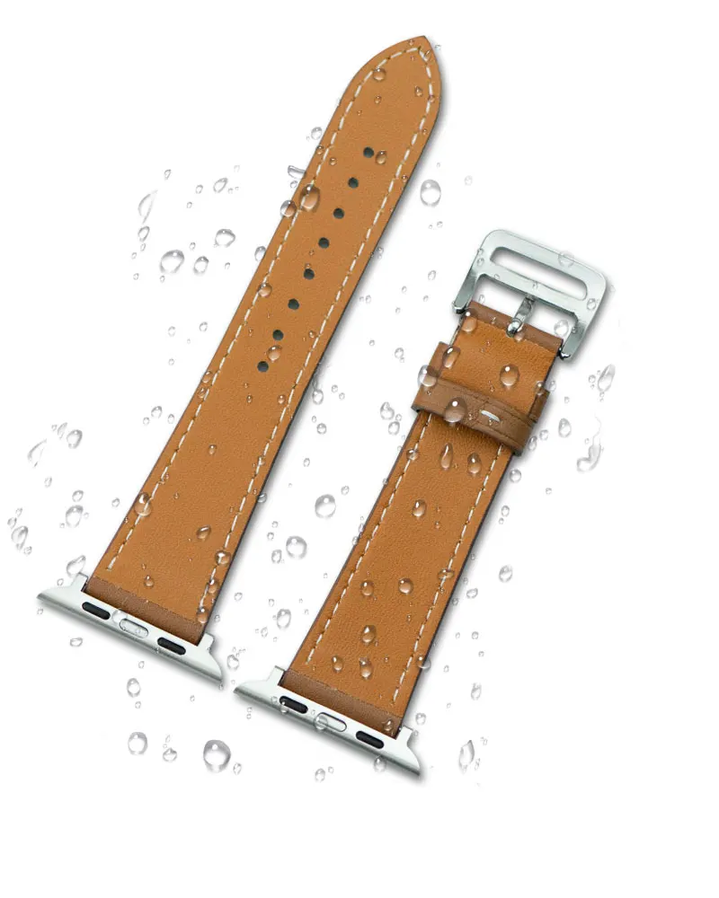 Cinturino Universale Per Orologio Hermes Da Uomo E Da Donna Adatto Per Apple Iwatch8/7 Leather Muslimah/38/40/41/42/45/49 Qualità Nuovo