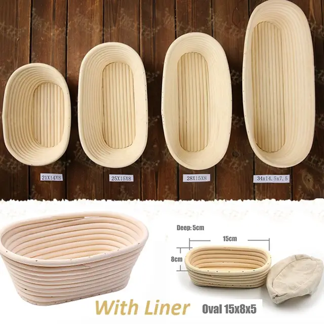 JxDough Banneton Brotform Profing Paniers, Rotin de fermentation, WUNICEF Basket Country 1