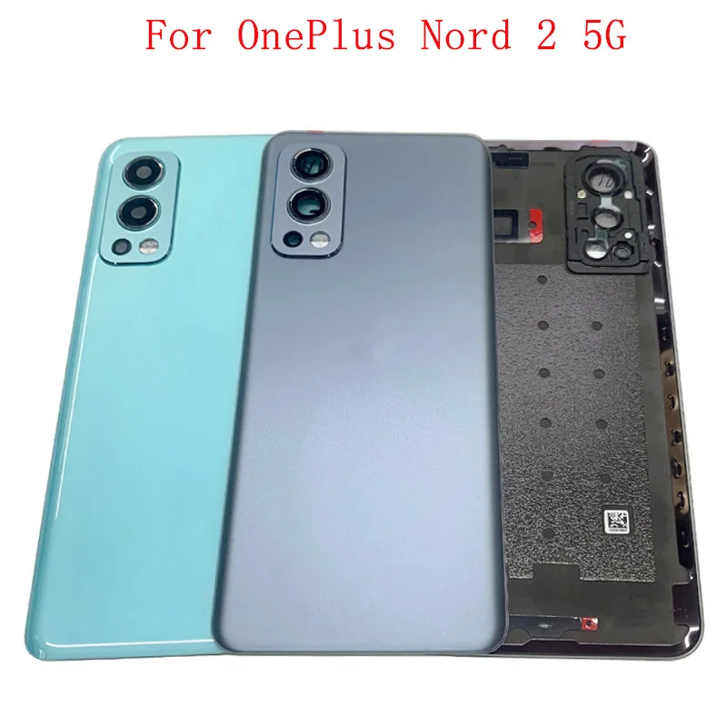 

Крышка батарейного отсека, задняя крышка для OnePlus Nord 2 Чехол DN2101 DN2103, задняя крышка с деталями для ремонта логотипа
