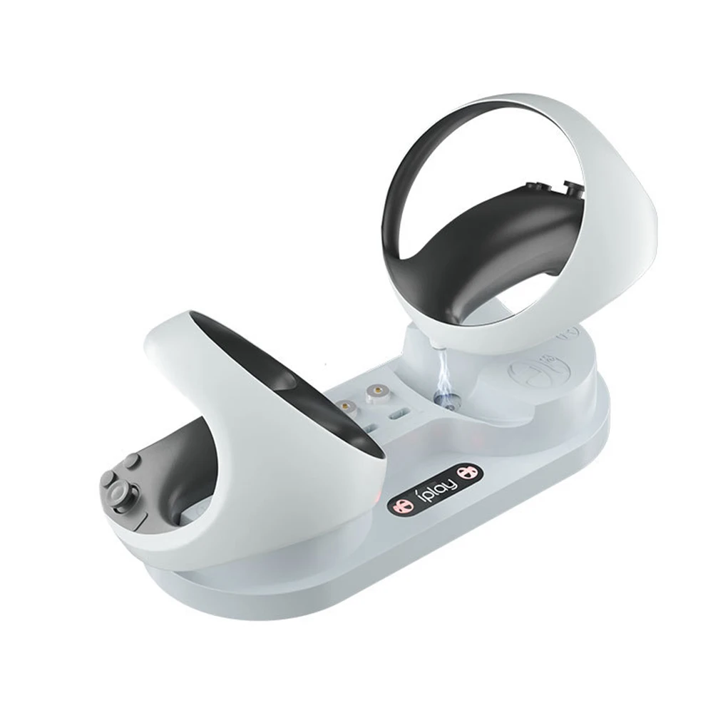 PS VR2 컨트롤러용 충전 스테이션, HBP-6479 LED 표시등이 있는 듀얼 충전 도크, PS5 VR2용 휴대용 충전 베이스