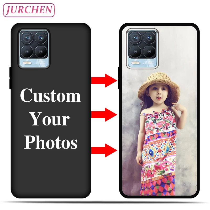 Custom Black Matte Silicone TPU Photo Case Cover by JURCHEN