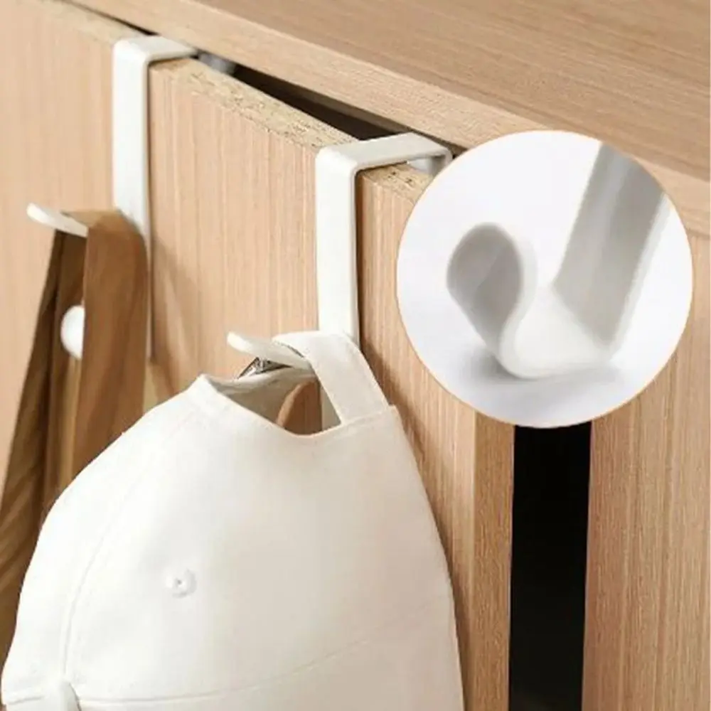 Description Picture 3 of itemPlastic Cupboard Bags Storage Holder Multiple Colors Hanging Doors Storage Racks Non Perforated Space Saving Cabinet Door Hook