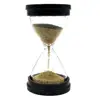Round glass Golden Hourglass for Brushing Office Table Decor 3
