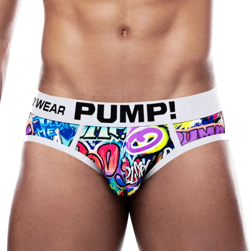 Gays Sexy Convex Pouch Briefs Youth Fashion Shorts Men\'s Lingerie Breathable Pockets Comfortable Underpants Comfortable Panties