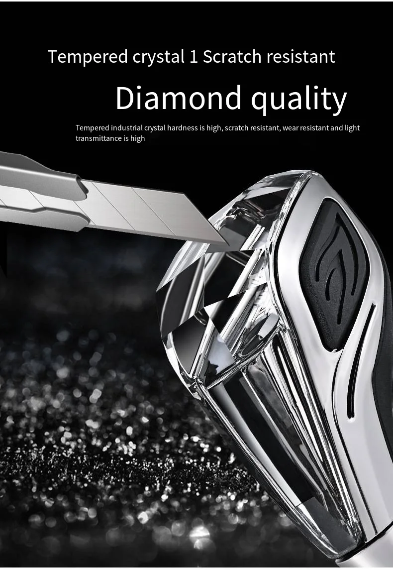 Support dropshipping, crystal gear shift, LED suitable for 8-10-12MM diameter, u