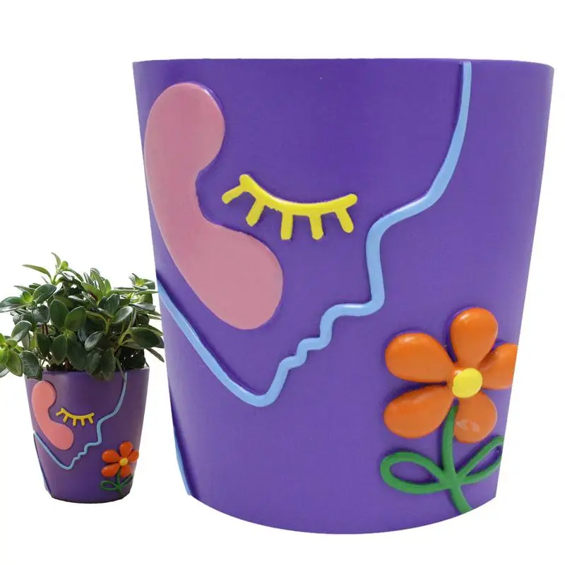 

Plant Pots Colorful Flowerpot Succulent Plant Trays DIY POTS For Indoor Plants And Outdoor Plants Plant Pots with Drainage Holes