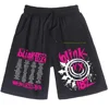High Quality Fashion Leisure Blink 182 Shorts World Tour 2024 Popular Music Fans Pants Cotton Trousers Man Woman Pants 1