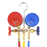 Manomètre de climatisation avec tuyau et crochet, ensemble de manomètres de collecteur de Diagnostic AC à 3 voies pour Freon pour R12 R22 R404A R134a, nouveau 6