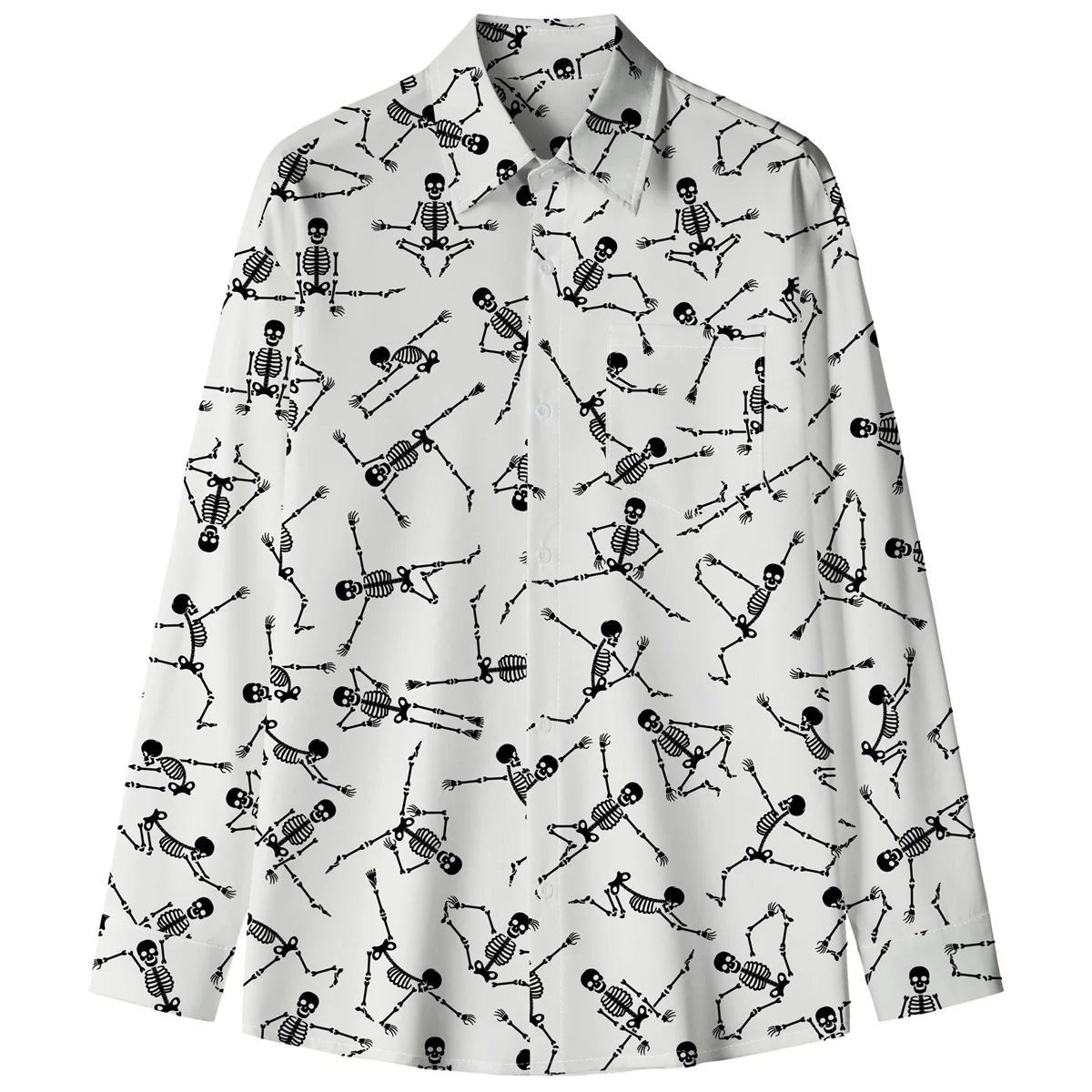 Men's Printed Long-Sleeved Shirt Casual Shirt Spring Shirts for Men  Camisas De Hombre  Y2k  Men Clothing