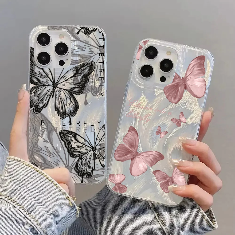 Butterfly Laser IMD Phone Case Cover