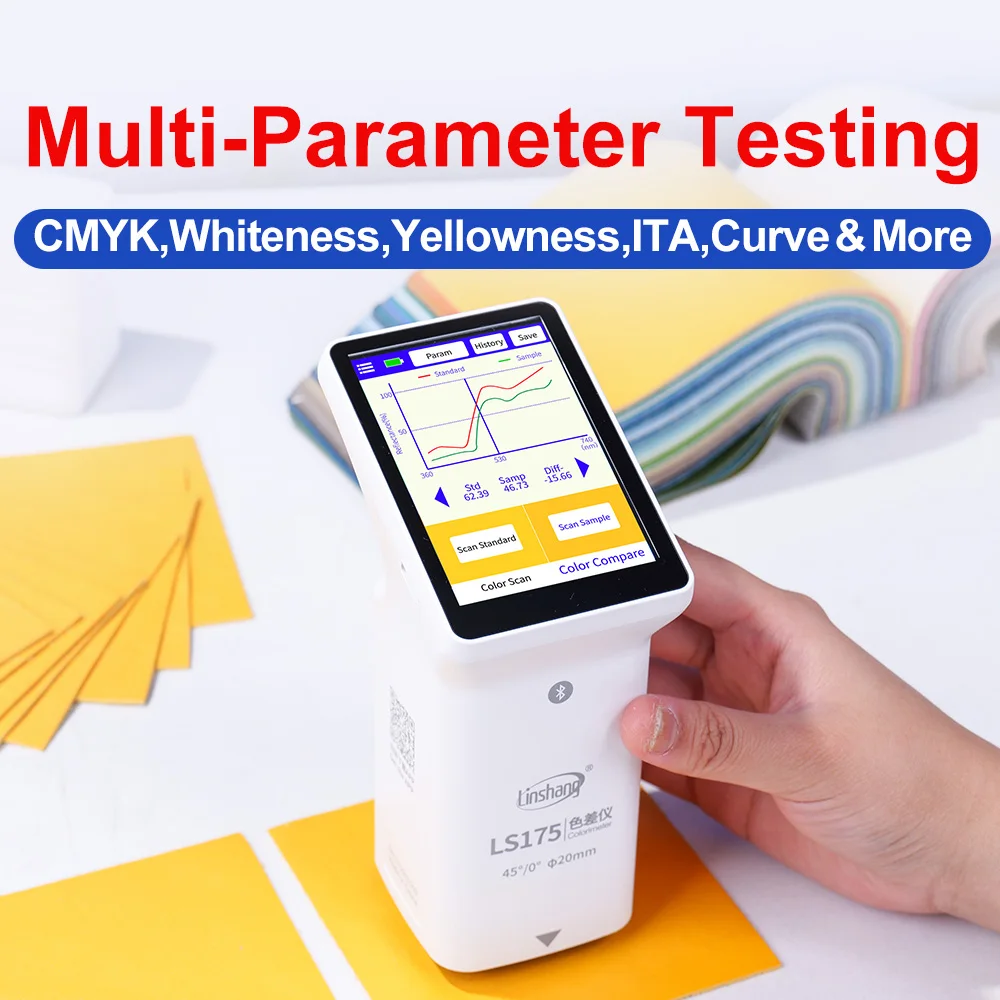 タッチスクリーン付きファブリックカラーチェッカー、カラーチェック