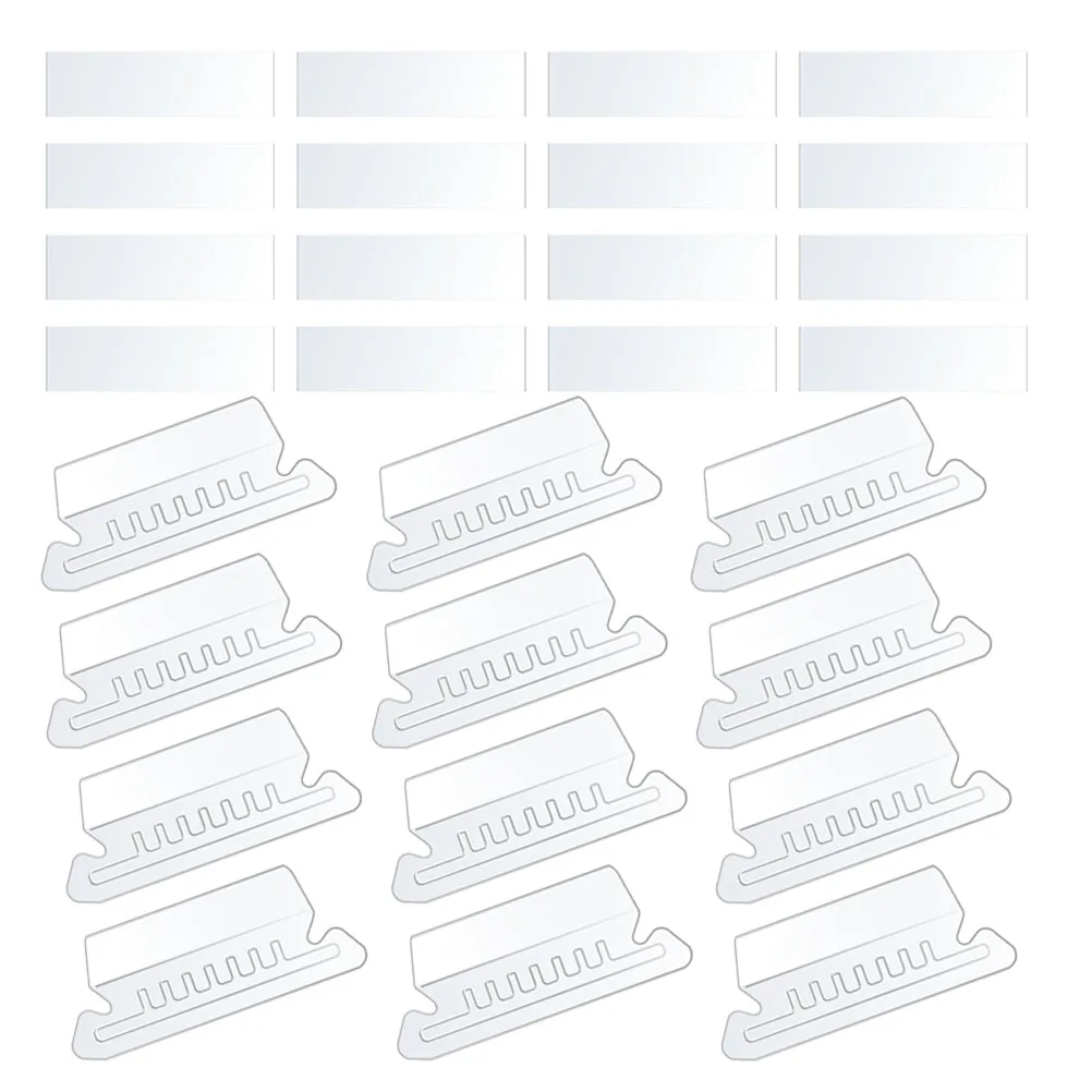 Pvc File Folder Tabs Transparent Labels Hanging Folders Inserts Identification Markers 100pcs For File Folder Transparent Folder