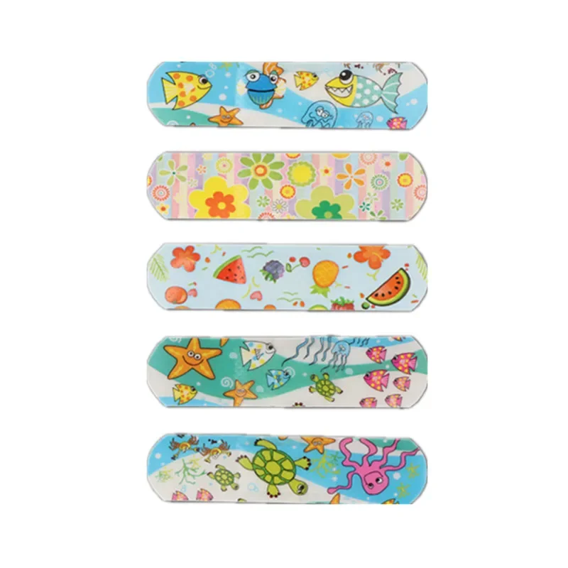 100pcs/set Transparent Band Aid Cartoon Waterproof Patch Wound Dressing Tape Plaster Skin Patch First Aid Adhesive Bandages 3