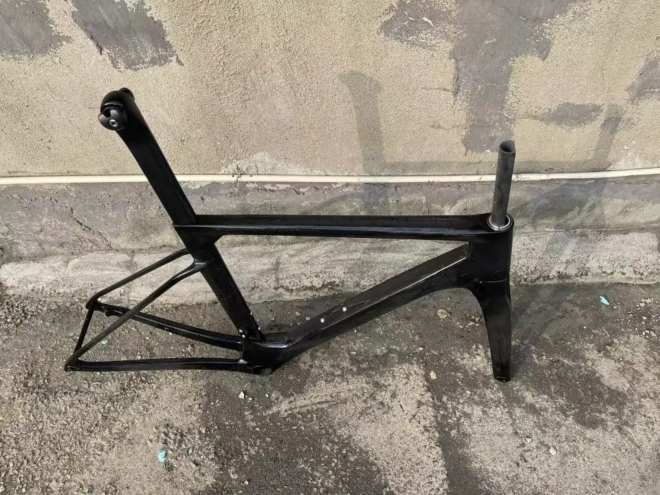 New Model FASTERWAY OSTRO T47A BB Laser Color Naked Carbon Painting Carbon Road Bike Frameset+Fork+Seatpost+Clamp+Headset