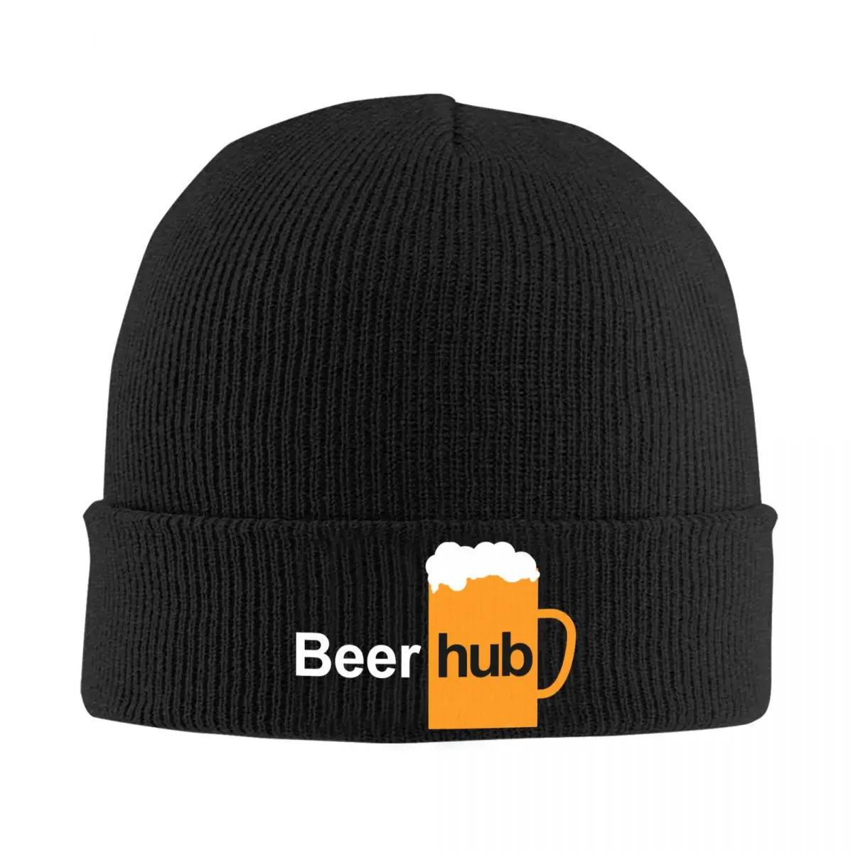 

Beer Hub Bonnet Hat Fashion Knitting Hat Men Women Unisex Adult Beerhub Winter Warm Skullies Beanies Caps