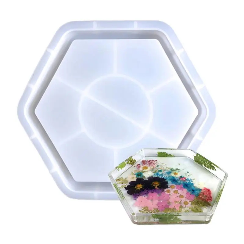 

Resin Grinder Mold DIY Storage Container Silicone Makeup Tray Resin Mold Tray Various Shapes Silicone Molds For Resin Casting