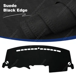 Premium Car Dashboard Sun Shade & Anti - UV Cover - Dash Mat Protector & Interior Accessory - Left hand drive (Suede - Black edge)