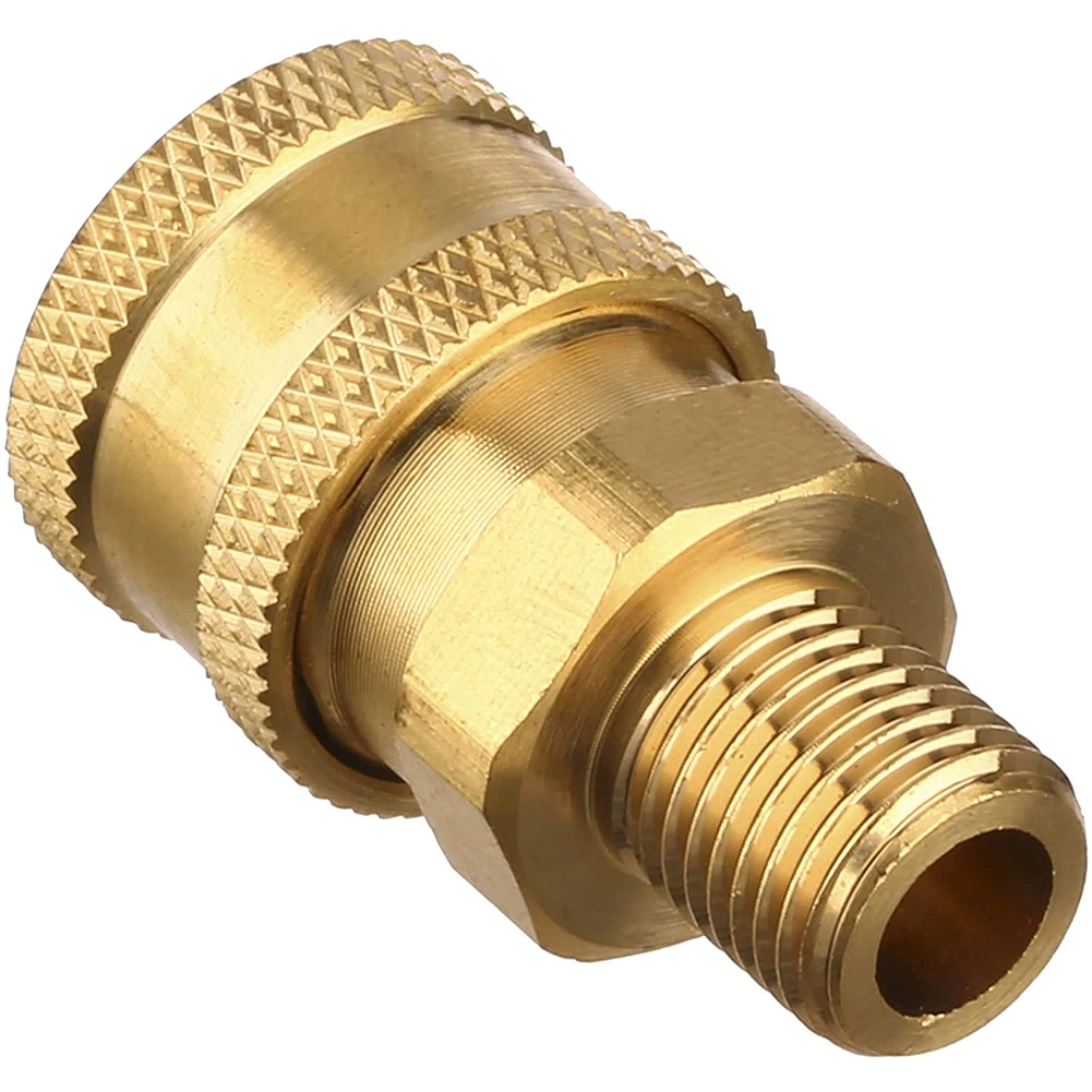 Brass Pressure Washer Quick Connect M22 To 1/4 Male Coupler Adapter