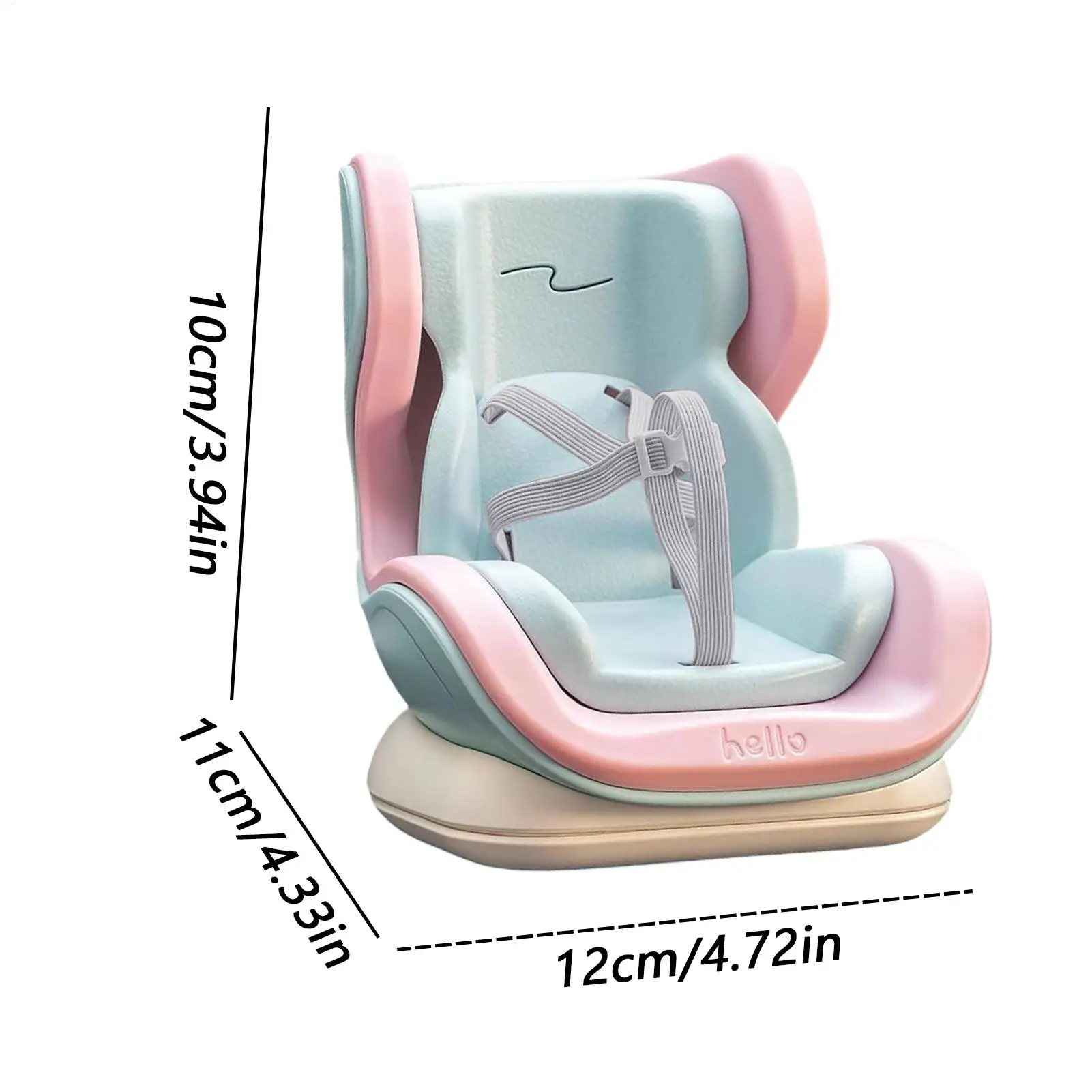 Car Interior Styling Accessories ﻿Cartoon Chair Model Doll Car Seat Plush Doll Safety Seat Small Stuffed Toy Air Vent Carseat