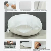 Round Pillow Core 45*45/40*40/50*50cm Home Solid Cushion Core Head Waist Pillow Inner PP Cotton Filler Cushion Filling Cojines 2