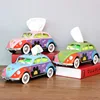 American Retro Wrought Iron Beetle Bus Tissue Box Creative Tissue Box Car Model Decoration Craft Special Gift Home Decoration 1