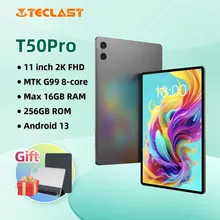 Teclast T50Pro MTK G99 Tablet 11 Inch 2K Display 8GB+8GB RAM 256GB ROM Android 13 8000mAh Fast Charging 4G Network Face Unlock