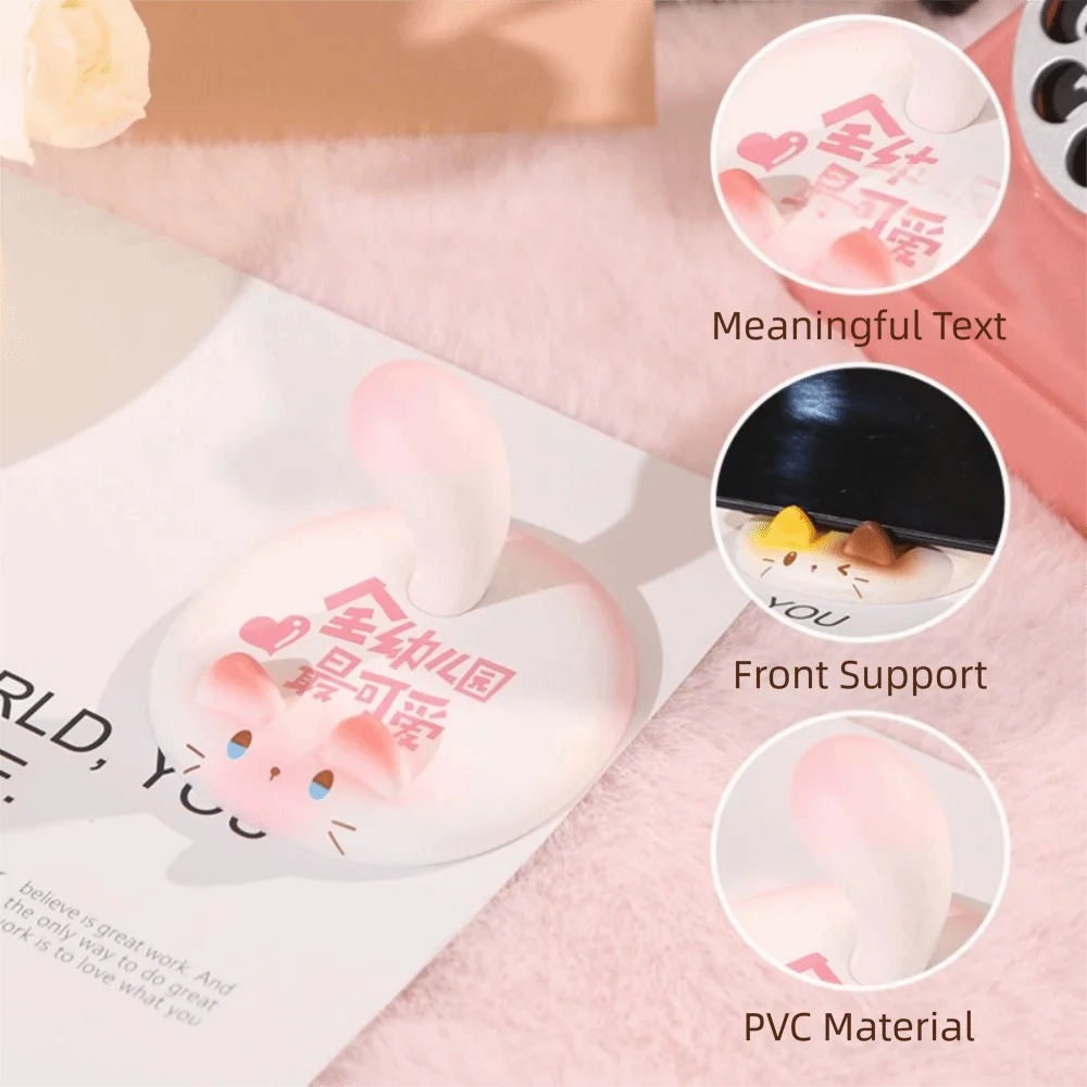 Cute Design Mobile Phone Holder Cartoon Cat Sweet Mini Size Decorative Function