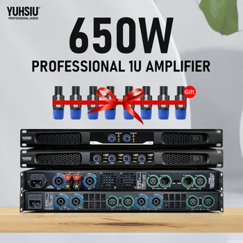 전문 디지털 고출력 앰프, 디스코 야외 콘서트용, 서브우퍼 스피커, 무대 KTV용, 650W * 2 2/4 채널 오디오, 1U