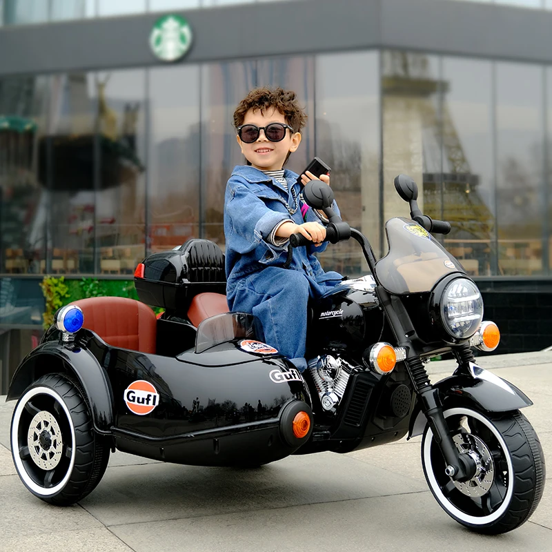 Children'S Motorcycle Electric Tricycle Double Seat Parent-Child Toy Car Seat Perambulator Scooter For Kids 9 Children'S Motorcycle Electric Tricycle Double Seat Parent-Child Toy Car Seat Perambulator Scooter For Kids