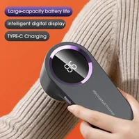 Dissolvant de peluches pour vêtements, dissolvant de peluches électrique numérique LED, Rechargeable par USB, rasoir en tissu Fuzz, pull, livraison directe 1