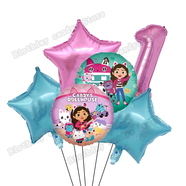 Gabby – ballons en aluminium pour maison de poupée, lot de 6 pièces,  fournitures de fête d'anniversaire, 32 pouces, avec chiffres, pour fête  prénatale, jouets pour enfants - AliExpress