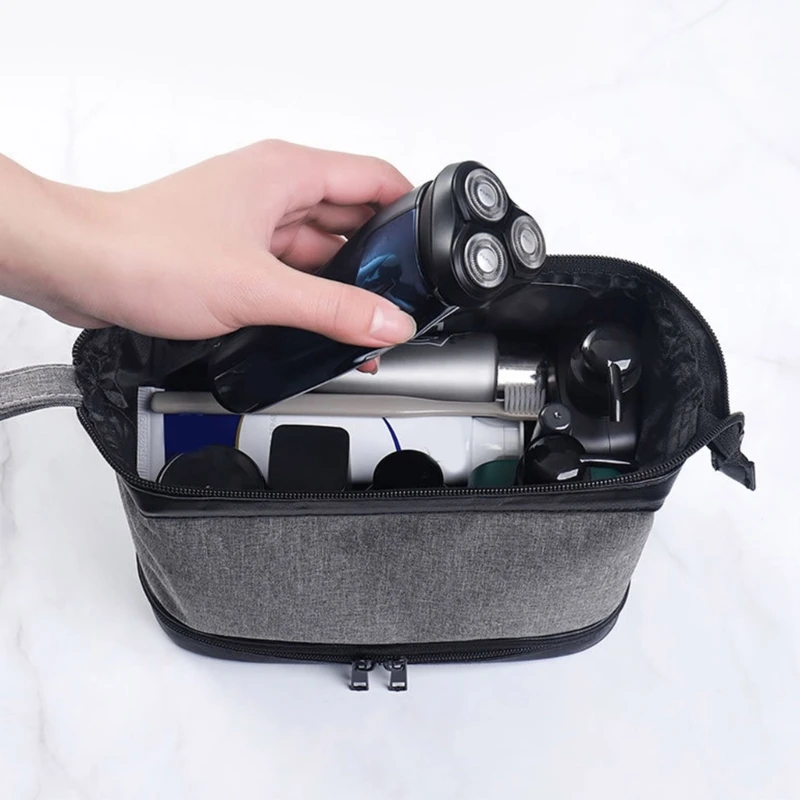 Practical Shaving Bag for Men Keep Your Toiletries Neatly Stored in this Water resistant and Tear resistant Bag
