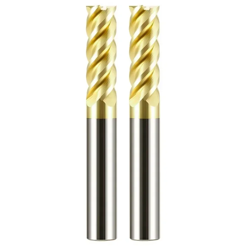 Carbide End Mill 4mm 5mm 6mm 8mm Tungsten Steel CNC Cutting tools CNC Mechanical End Platinum For Stainless Steel Milling cutter
