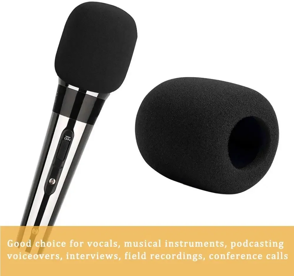 Microphone Cover 5 Pack Foam Mic Windscreen