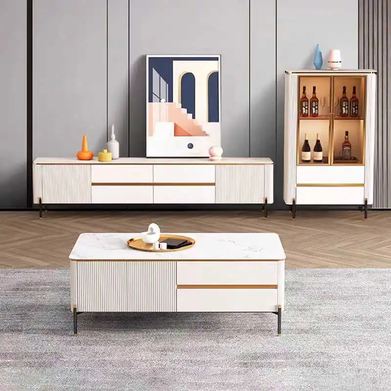 High Quality Wooden Living Room Luxury Tv Cabinet Home Furniture Storage Decoration Modern Design Wood Tv Stand