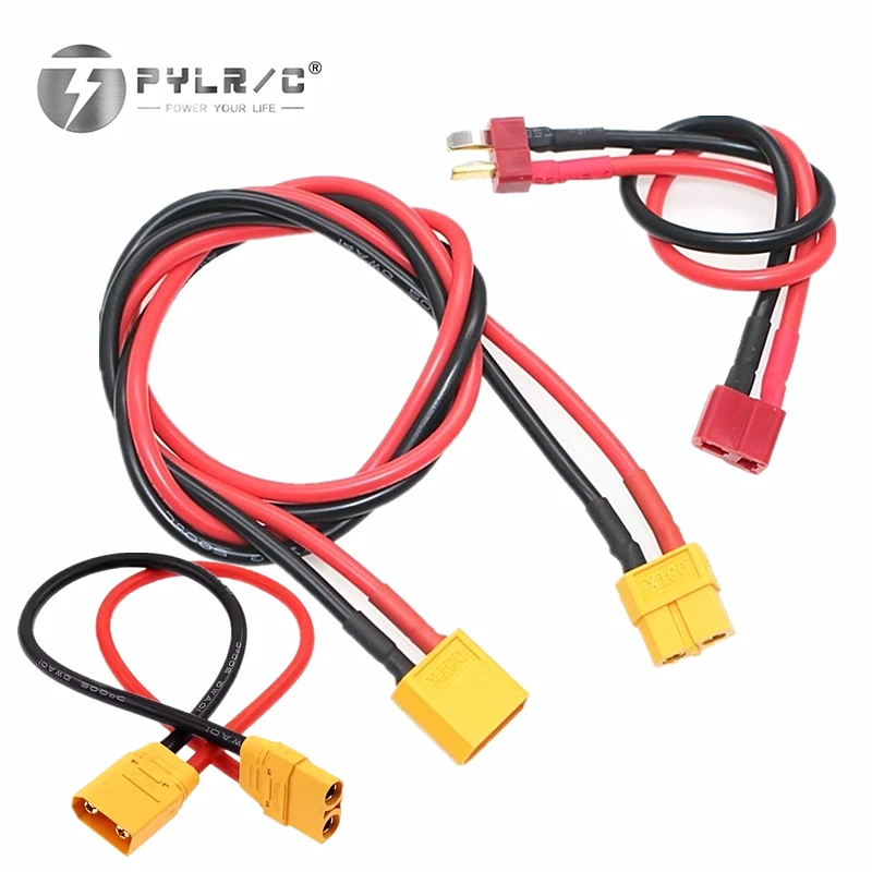Lot de 3/4 Fiches Connecteurs Batterie RC XT60 XT90 T 40/60cm