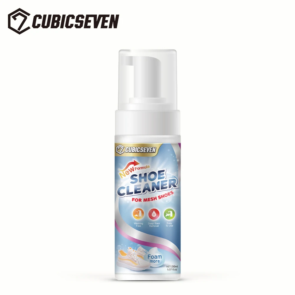 

Cubicseven 150mL Mesh Shoe Cleaner Whitening Magic Spray Cleaning Stain Strong Decontamination Foam Type Dry Cleaning Agent