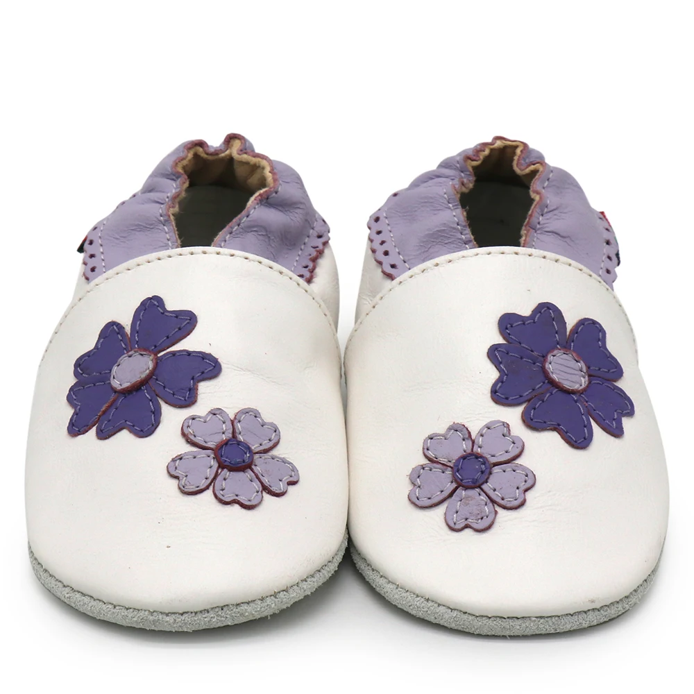 Carozoo-Baby Boy and Girl's Soft Sheepskin Shoes, chinelos de criança, First Walkers, sapatos infantis, 001