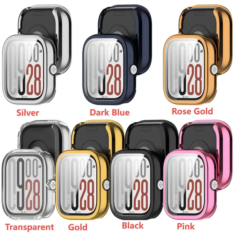 Flexible TPU Smartwatch Case and Screen Protector - Soft Protective Shell
