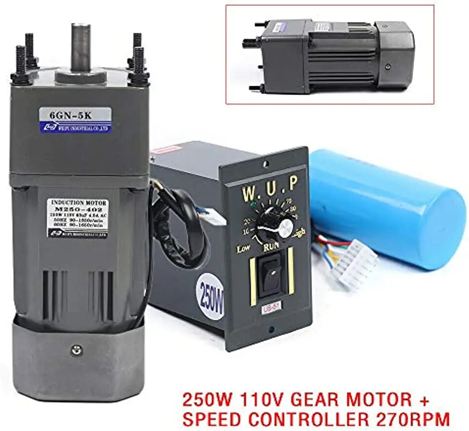 110V 40W AC Gear Motor Electric+Variable Speed Reduction Controller 90 RPM  1:15 - AliExpress