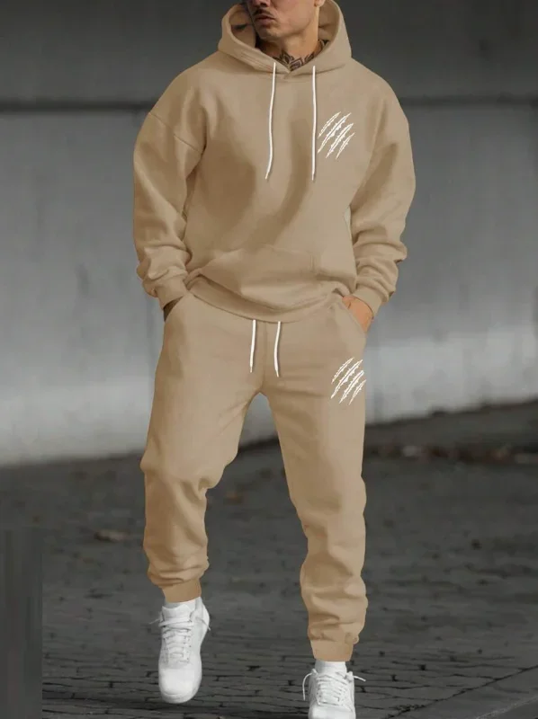 Men Women Kid 3D Printed Animal Claw Print Sports Suit Autumn Winter Hoodie + Pants