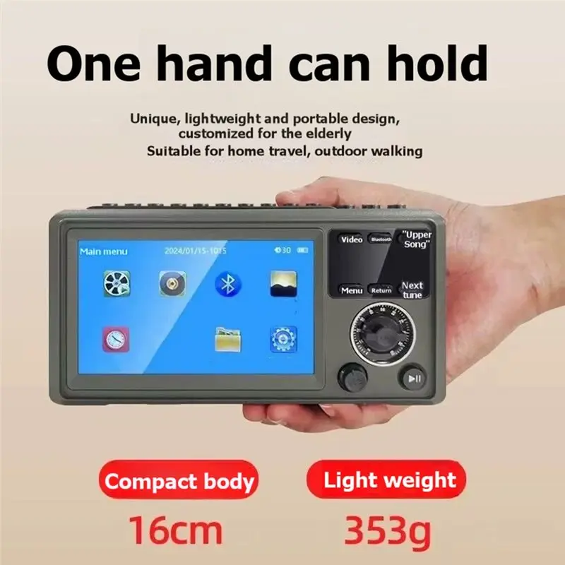 Danoz TechSmart L62A portable player clock photo viewer seniors
