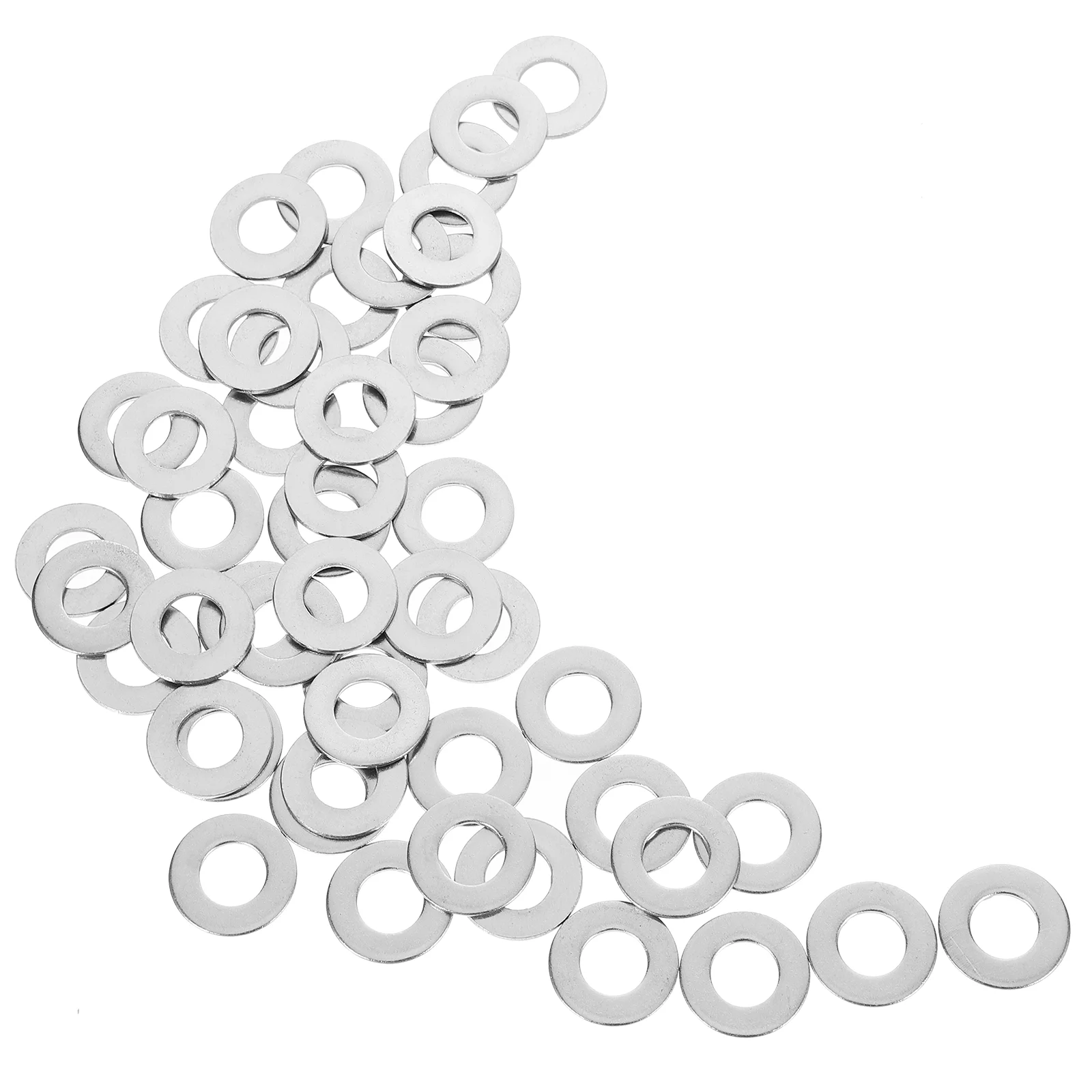 

50pcs Screws Bolts Washers 304 Stainless Flat Washers for Outdoor Construction (3/8 inch)