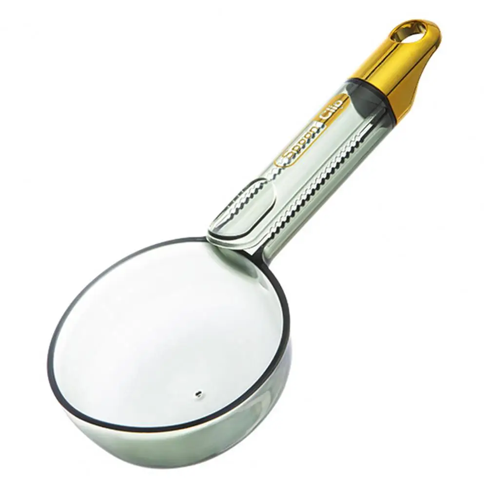 Rice Spoon Long Handle Comfortable Grip Space-saving Sealed Bag Clip Food Grade Kitchen Rice Shovel Flour Spoon for Kitchen